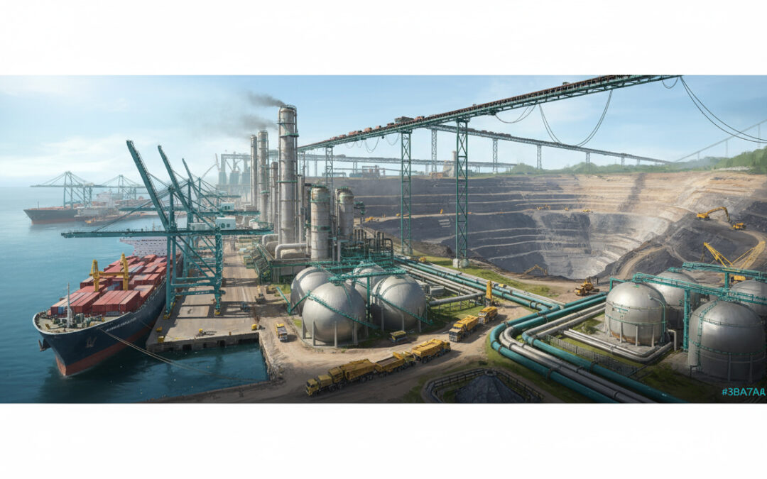 Captain of Industry – Insel, Industrie & Versorgungsketten mit Plan